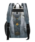 Clear PVC Backpack See Through Bookbag With Front Mesh Pocket And Side Bottle Pockets 12L Lightweight Durable Unisex