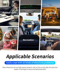 Hella Reliable 200W Car Power Inverter With Dual AC Outlets, 30W PD Fast Charger And QC3.0 USB Port, Zero Hassle DC To AC Converter for outdoor work, camping, and travel.