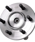 Beefed-Up Front Wheel Bearing Hubs Kit For 2015-2017 Ford F-150 4WD, top view of hub assembly with six studs visible