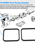 Hayward Pool Pump Gasket Replacement O177 And Lid Gasket Set For Super Pump Models SPX1600S SP1600X SP2600 SP2600X SP2600VSP SP2602VSP SP2603VSP SP26115VSP SP2670010VSP SP2670020VSP Includes 2 Pack black rubber pump gasket set