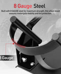 Beefed Up Universal Motorcycle Wheel Chock And Front Wheel Stand For Trailers 1800 Pound Capacity Adjustable Wheel Locks