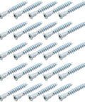 Heavy Duty Furniture Confirmat Screws For Wood DIY Projects, M7x50mm Hex Socket Countersunk Head, Galvanized Carbon Steel, 25 Pieces