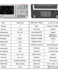 Two Channel 100MHz DDS Oscilloscope And Signal Generator Combo with specifications and features overview.