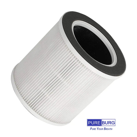 Replacement 2 Pack Filter for HOKEKI VK6067B and Ultima Cosa Aria Fresca 300 Air Purifier showing pleated design