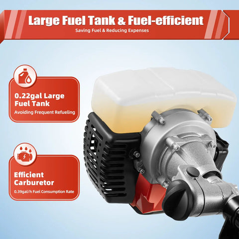 Beast Mode Two Point Three Horsepower 52CC Two Stroke Outboard Motor With CDI Ignition Air Cooled Engine Three Blade Propeller And Zero Point Twenty Two Gallon Fuel Tank Portable Heavy Duty Boat Engine For Inflatable Boats Kayaks And Fishing Yachts