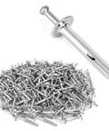 500-Pack Heavy-Duty Hammer-Drive Nails 1/4 Inch By 1-1/2 Inch For Concrete And Brick Walls Ideal For Secure Anchor Fastening