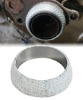 Heavy Duty 2 Inch Exhaust Manifold Donut Gasket Featuring A Bulletproof Graphite Build, close-up view of graphite design and shape.