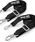Adjustable Bimini Top Straps for Boats Marine Webbing with Stainless Steel Snap Hooks, Heavy Duty UV Resistant, 2 Pack Nylon