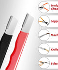 Two Piece Garden Tool Sharpener Kit For Knives Hedge Shears Pruners Scissors Loppers And More Compact Portable Mini Stone