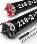 Beefy Pair Of Garage Door Torsion Springs 0.218 X 2 X 28 Inches For A Solid Spring System Upgrade Heat Treated Steel Coils
