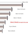Diagram of different ribbon cable lengths with 20cm highlighted for Dupont Jumper Wire Kit 20 Cm Multicolor Ribbon Cables.