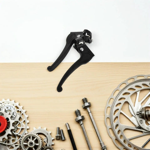 Universal Wheelchair Brake Lever Replacement Kit Heavy Duty Iron And Plastic Build Easy Install Hand Brakes For Wheelchairs Sturdy Secure Locking Parking Brakes Fits 2.2cm Opening 4 Pack black lever set with mounting hardware