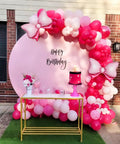 Insta Worthy Pink Mouse Balloon Garland Arch Kit, 124-Piece Set With Hot Pink, Pastel Pink, Polka Dot Balloons And An Oversized Bow