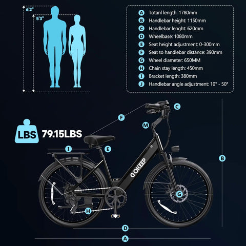 All Terrain Electric Mountain Bike For Adults With 1000W Peak Power, Up To 75 Miles Range, Top Speed 20 MPH, 26 Inch Wheels diagram