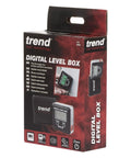 Digital Level Box And Angle Finder With Slick Magnetic Base And Backlit LCD Screen For Table Saw Miter Saw Blade Setup And Zero Sweat Bevel Cuts That Get Your Blades Dead On For Any Weekend Warrior Shop Build Black packaging showing features and branding.