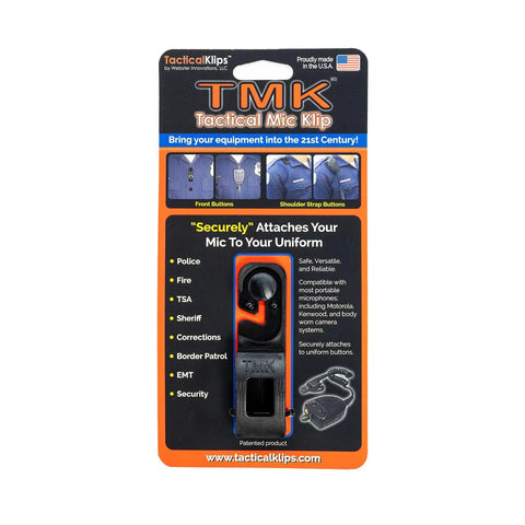 Packaging of Secure Mic Klip Two Way Radio Microphone Clip For First Responders And Uniforms Reliable Quick Attach Mic Holder