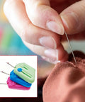 Easy Peasy Needle Threader For All Sewers Third Generation Safety Tech Compact Tool That Speeds Up Home Sewing And Prevents Needle Injuries While Threading, hand threading needle