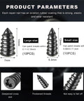 20 Pack Tire Repair Nails For Quick Puncture Fixes Self Service Vacuum Tire Repair Nail Kit, large and small nail sizes shown
