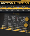 Control panel of Do It All Six In One Welder For MIG TIG Stick Flux Core Spool Gun And Plasma Cutter With Dual Voltage 110 Or 220V