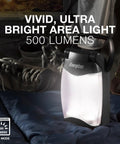 Weatheready Folding LED Lantern For Camping And Emergencies 360 Degree Area Light Water Resistant Shining Brightly at 500 Lumens