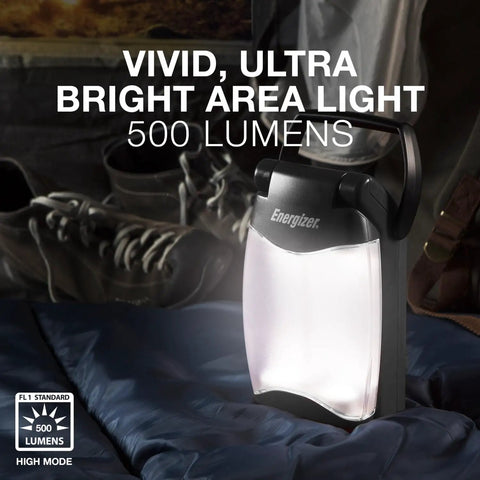 Weatheready Folding LED Lantern For Camping And Emergencies 360 Degree Area Light Water Resistant Shining Brightly at 500 Lumens