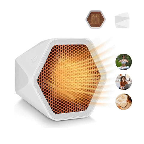 Compact 600W Ceramic Space Heater For Office And Home Hot In No Time Ultra Quiet Mini Desk Heater