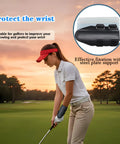 Golfer using Pro Golf Wrist Training Aid And Wrist Trainer For A Consistent Swing From Backswing To Follow Through, 1 Pc