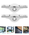 Heavy Duty Nylon Sliding Door Rollers Featuring Solid Double Bearing Wheels 25MM view showing dual bearing wheels for smooth glide.