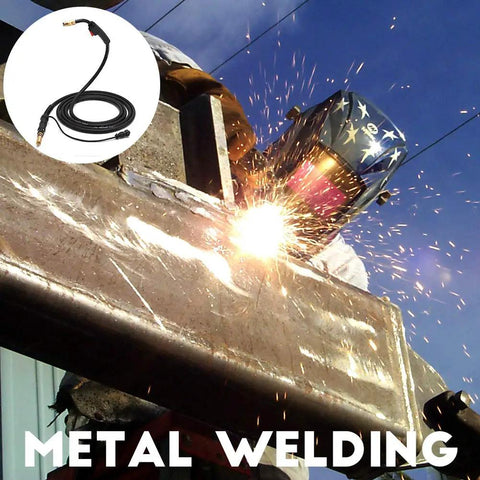 15ft 150A MIG Welding Gun Torch Stinger Replacement For Miller M-150 M15 And Millermatic Series use in action