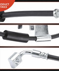 Front Side Brake Hydraulic Hoses for Chevy GMC Cadillac Trucks and SUVs Pack of 2 close-up details view