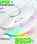 Floating LED Pool Fountain With Remote And 8000mAh Battery, Rechargeable Water Sprayer on charging with USB cord