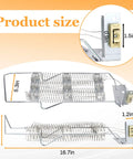 Dryer Heating Element Kit with 279816 Thermostat and Wire Pack dimensions showing element size, easy install and durable design.