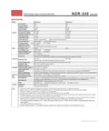 Heavy Duty Industrial Power Supply DC 24V 10A 240W Single Output Din Rail Mount specifications document detailing features and parameters.