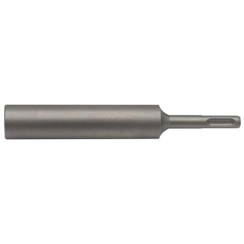 Five Eighth Inch SDS Plus Ground Rod Driver Bit with durable steel shank for rotary hammer, used in concrete and masonry drilling.