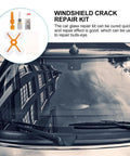 Car Windshield Repair Kit For Chips And Bullseye Cracks Quick Cure Glass Repair For Laminated Automotive Glass And Easy