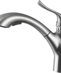 Navona Series Ten Point Zero Four Inch Pull Out Sprayer Kitchen Faucet With Single Handle And 1.8 GPM Flow Brass Interior Construction