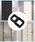 Silicone Door Knob Stopper Wall Protector Anti Collision Door Handle Guard Pocket Sized Portable Travel Kit shown on various doors.
