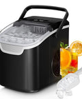 Portable On The Go Ice Maker That Churns 8 Ice Cubes In 6 Minutes, Delivers Up To 26 Lbs Per Day, 2 Ice Size Options, Energy Saving