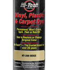 Beige Vinyl Plastic And Carpet Dye For Automotive Interior Restores Surfaces 11.25 oz aerosol can front view