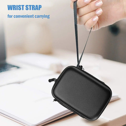 Samsung T7 And T7 Touch Portable SSD Case with wrist strap, black, EVA shockproof protection