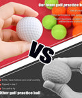 40 Pack Foam Golf Practice Balls With Realistic Feel For Indoor And Outdoor Training, colorful comparison with regular ball