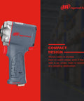 Side view of Half Inch Air Impact Wrench With Quiet Technology Up To 650 Foot Pounds Of Torque Ultra Compact And Light