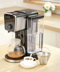Ninja Dual Brew Pro coffee maker with reusable number four cone coffee filter for CFP301 CFP201 on kitchen counter.