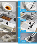 Heavy Duty Air Drain Blaster With Real Time Barometer And Storage Bag, High Pressure Toilet Plunger clears blockages in toilets and sinks.