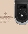 Smart WiFi Single Serve Coffee Maker For Home Baristas That Delivers Coffee Lattes And Cappuccinos with control panel view