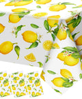 Three Pack Lemon Tablecloths Outdoor Waterproof Rectangle Cover For Indoor And Outdoor Use 54 By 108 Inches Oil Proof Summer Party Kitchen Dining Picnic Barbecue Patio