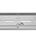 Din Rail Fixed Clamp Clip For 35mm Relay Mounting Beefy Aluminum Alloy Bracket With Secure Top And Bottom Grip Silver