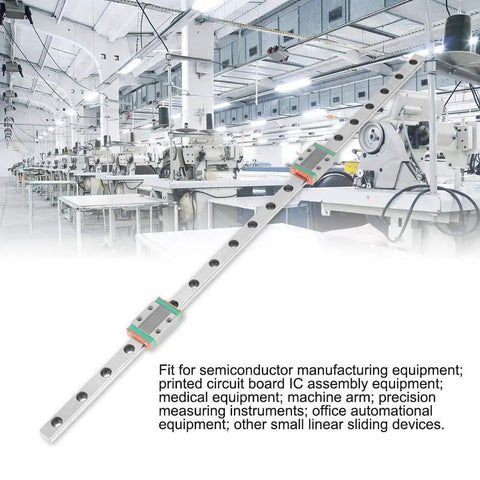 Rock Solid 400mm LML9B Linear Rail Featuring A Slick 9mm Miniature Guide Track Plus Two Built Tough Carriage Blocks For Seamless Machine Builds And Zero Play Operation
