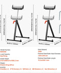 Killer 2 Pack Adjustable Roller Stands Built Like A Tank With Chrome Steel Supports Up To 250 Pounds Each dimensions and features.