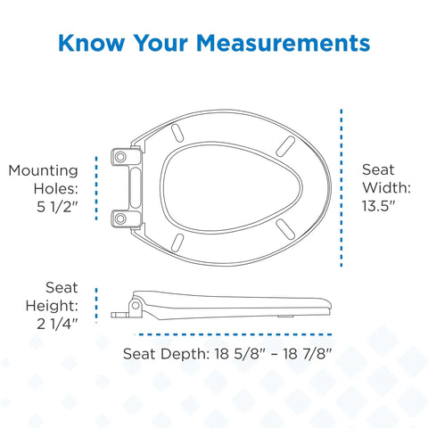 White Soft Close Elongated Toilet Seat With Sturdy Adjustable Bolts For Snug Bowl Fit Quiet Slow Closing Lid Smooth Glide Design That Kicks Loud Slamming To The Curb
